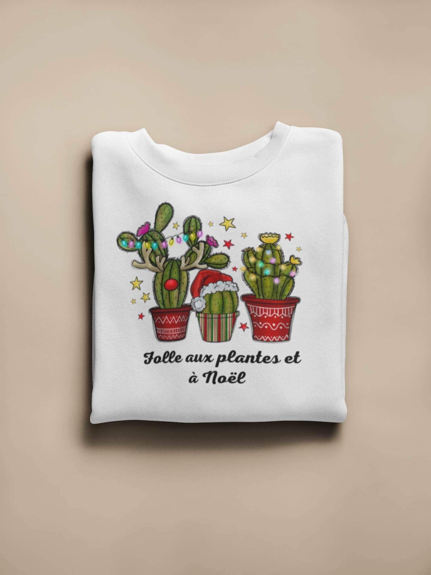 Crewneck - Folle aux plantes et à Noël