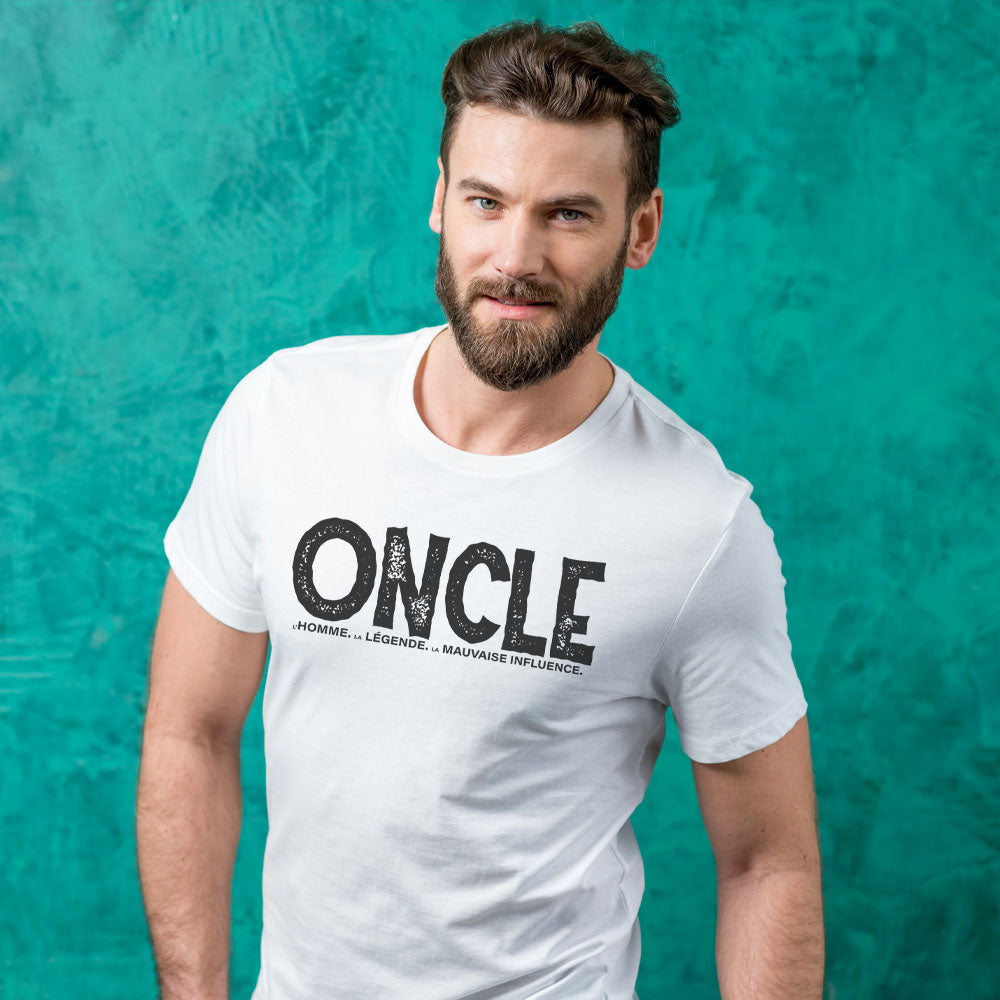 T-shirt Oncle, L'homme, la légende, la mauvaise influence